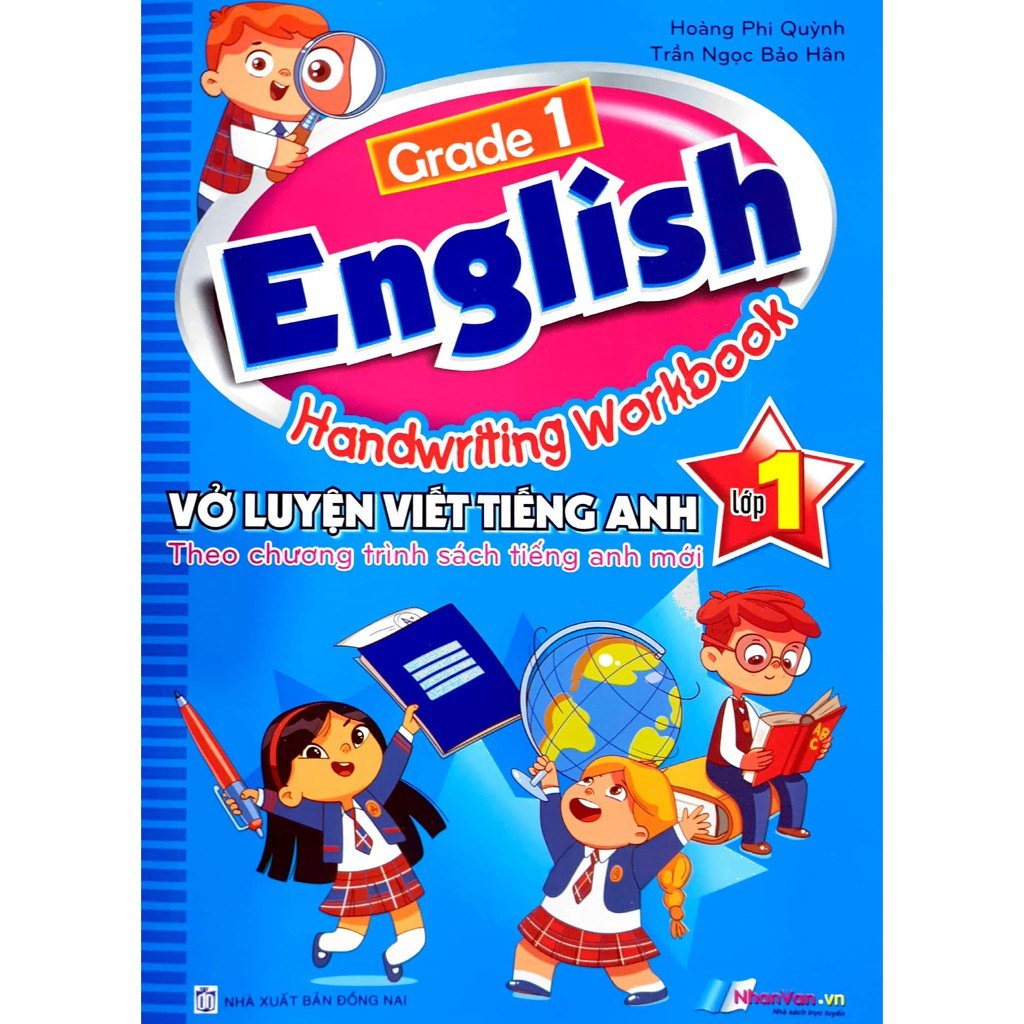 Sách - Vở luyện viết Tiếng Anh 1 - English Handwriting Workbook Grade 1 (Theo chương trình sách Tiếng Anh mới)