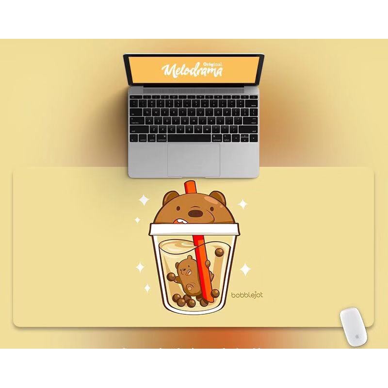 Miếng lót chuột bàn phím lớn hoạt hình 3 con gấu