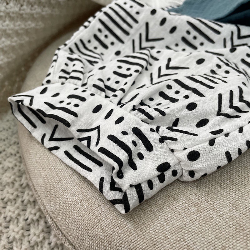 Bộ Quần Áo Vải Cotton Phối Lưới Dáng Rộng Thời Trang Cho Bé Trai