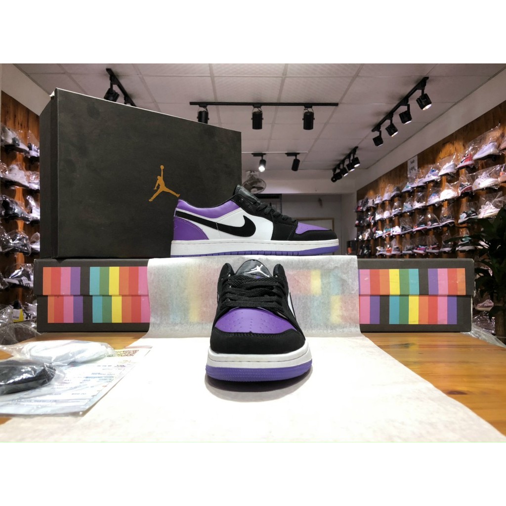 Giày Sneaker màu tím thấp cao cấp. jordan tím. | BigBuy360 - bigbuy360.vn