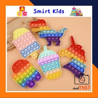 Đồ Chơi Pop It Fidget Toys Giá Rẻ Trò Chơi Game Bóp Bong Bóng Giải Tỏa Stress Cho Người Lớn Trẻ Em SmartKids-SKPI03