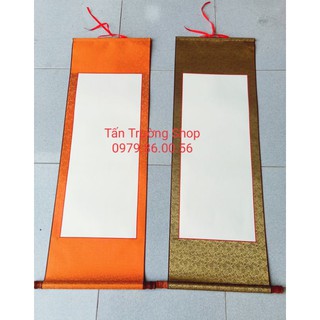 Giấy biểu lụa viết thư pháp kích thước  40*120
