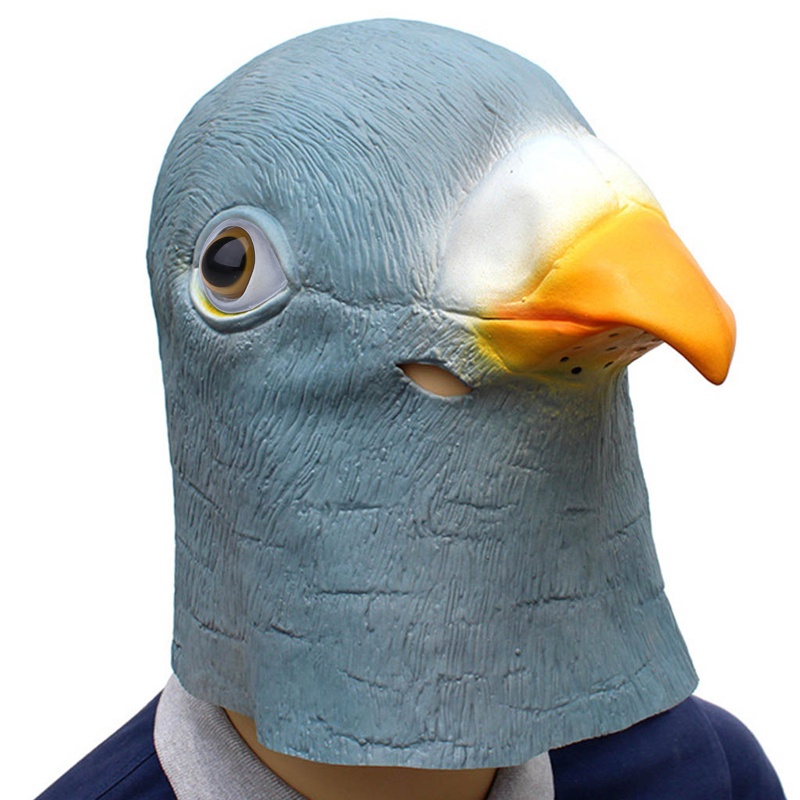 Mặt Nạ Đầu Chim Bồ Câu Không Độc Hại Hóa Trang Halloween
