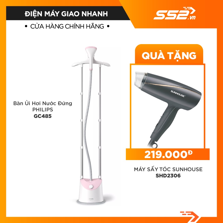 Bàn ủi hơi nước đứng Philips GC485/49