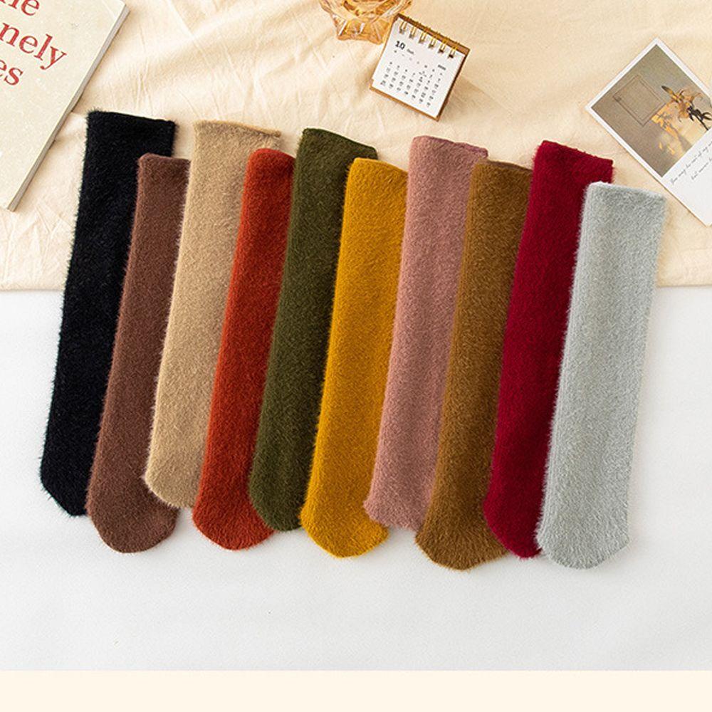 Vớ Nhung Dày Ấm Áp Không Đường May Thời Trang Mùa Đông