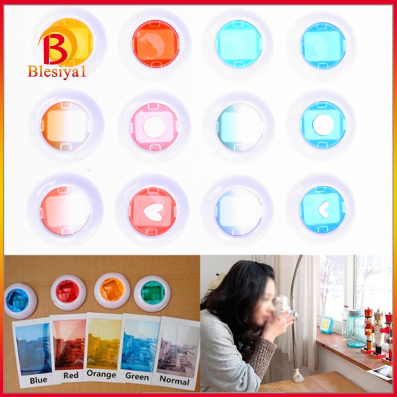 [BLESIYA1]12pcs Close-Up Color Filter Lens Kit for   Fuji Instax Mini 8 / 9 /7S