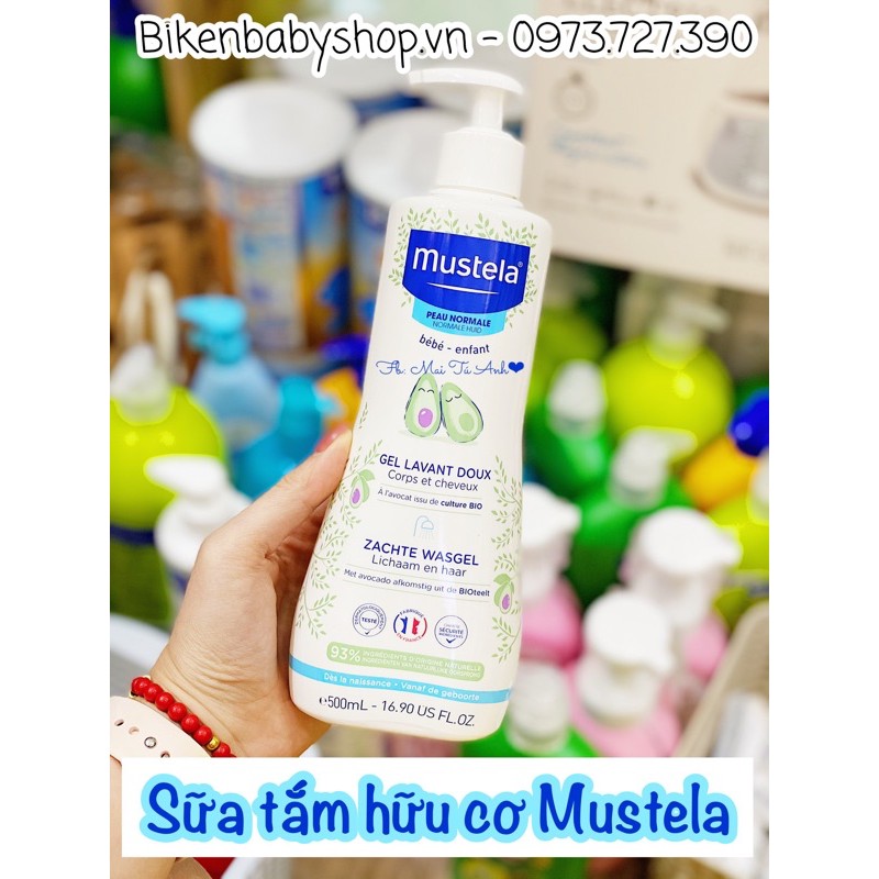 Sữa tắm gội 2in1 Mustela 500ml