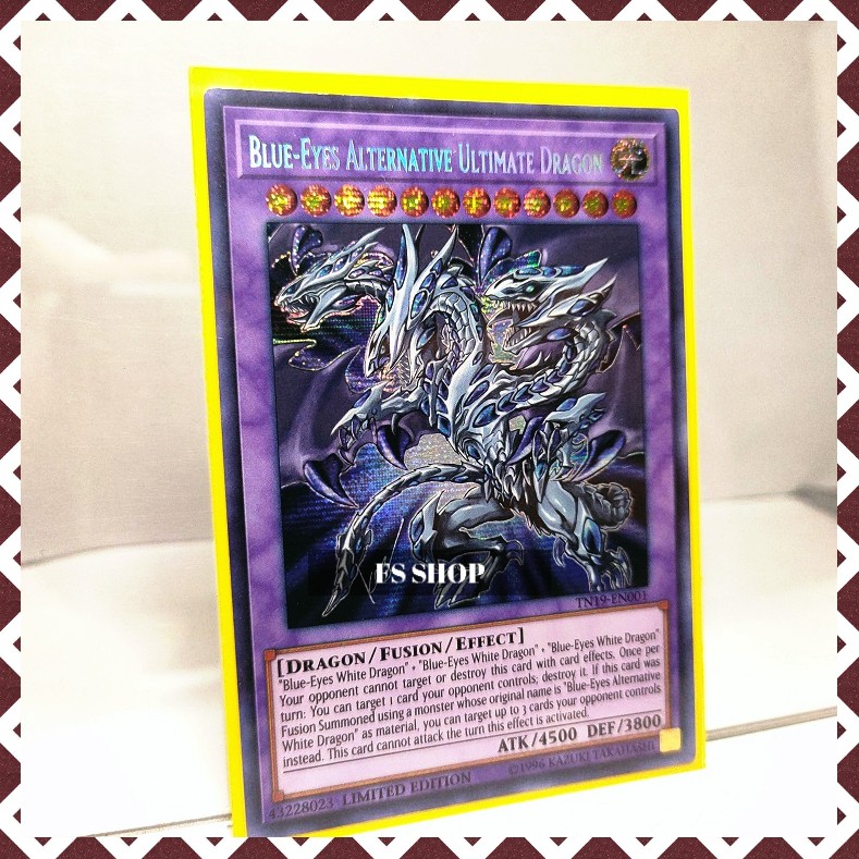 Thẻ bài Yugioh –Blue-Eyes Alternative Ultimate Dragon (Prismatic Secret Rare)-Thẻ bài chính hãng