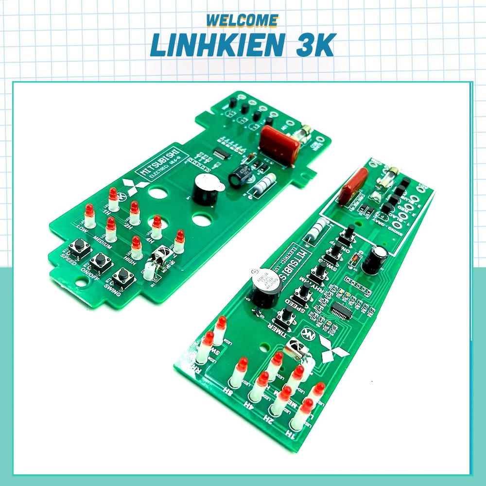 Bo mạch quạt treo tường MITSUBISHI W16-R, W16RT thay thế cho mạch quạt cũ hỏng