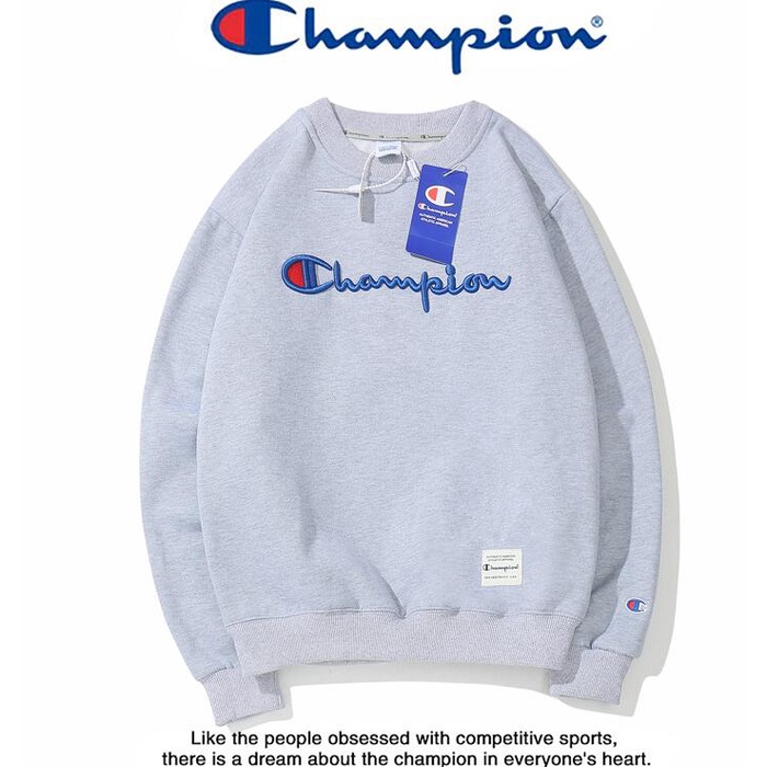 Áo Sweater Thêu Chữ Champion Kiểu Dáng Đơn Giản Trẻ Trung Năng