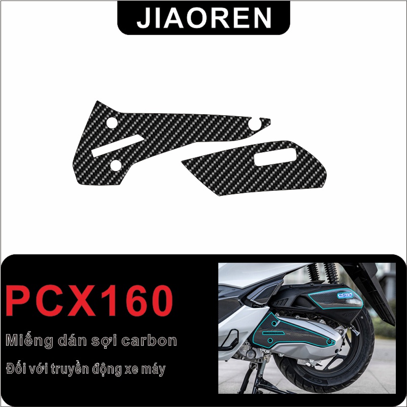 Miếng dán sợi carbon Đối với Honda PCX 160 Dán xe máy Đề can chống thấm toàn thân Màng bảo vệ