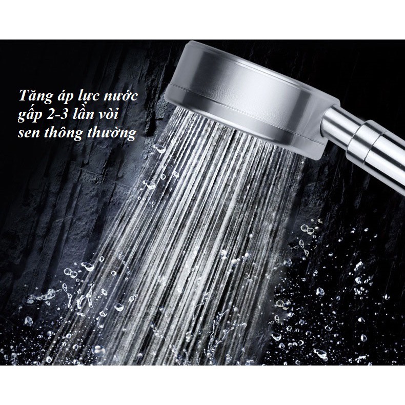 Vòi Sen Tăng Áp Không Dùng Điện, Tăng Áp SIÊU MẠNH Làm Từ Hợp Kim Nhôm