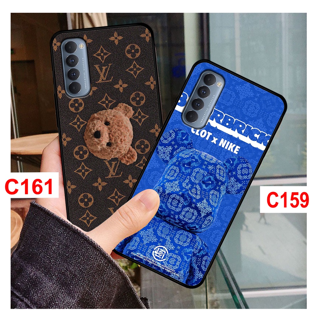 Ốp lưng Oppo Reno 4 - 4 Pro - Reno 5 in hình gấu bearbrick thời trang cao cấp cá tính. Ốp oppo rẻ bền đẹp.