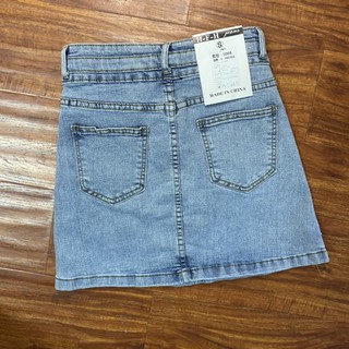 (SẴN) Chân váy jeans 3 cúc