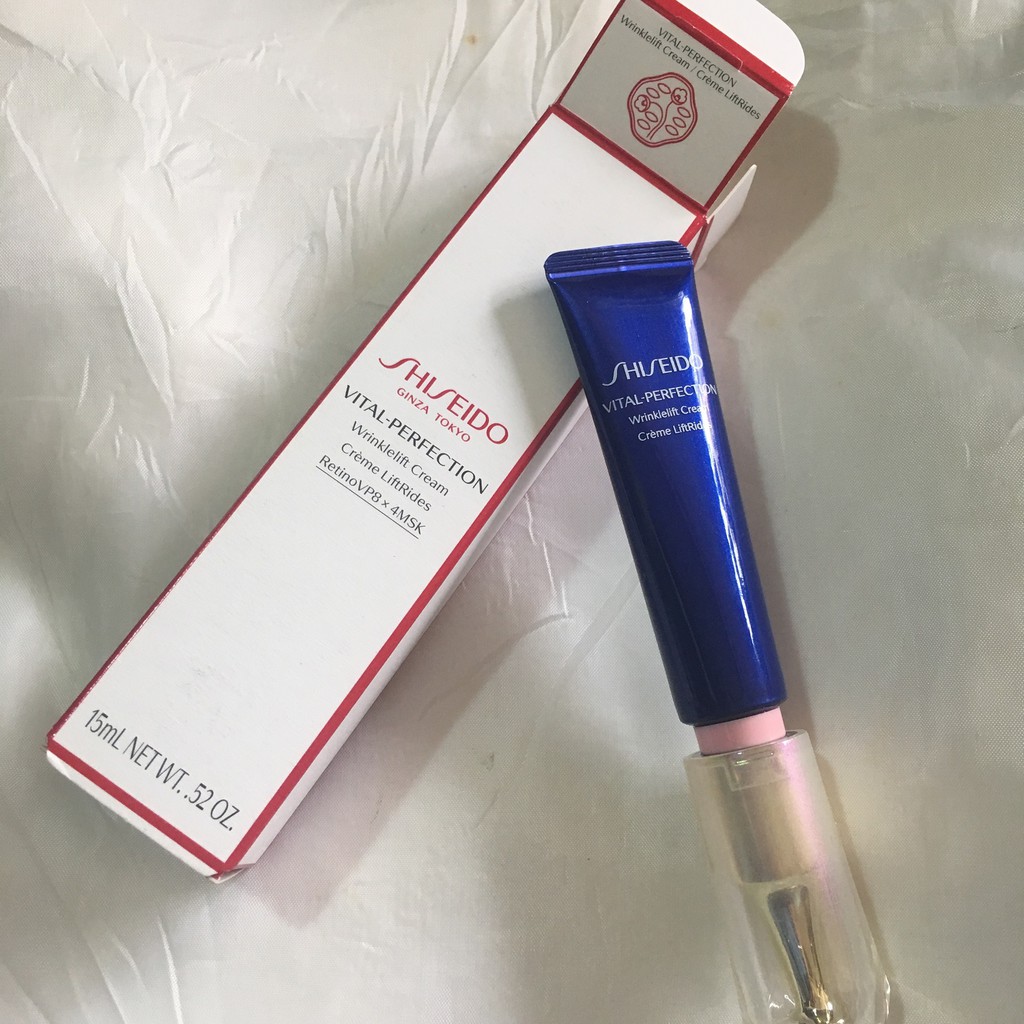 ♥𝐉𝐀𝐏𝐀𝐍𝐍.𝐕𝐍♥ Kem nâng cơ mặt Shiseido Vital Perfection Wrinklelift Cream 15ml #ＣＨÍＮＨ ＨÃＮＧ １００%