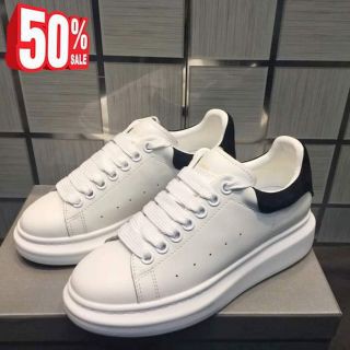 Tặng hộp tất thời trang và dây mc bản to bill] giầy thể thao MC trắng đen nam nữ thời trang | BigBuy360 - bigbuy360.vn