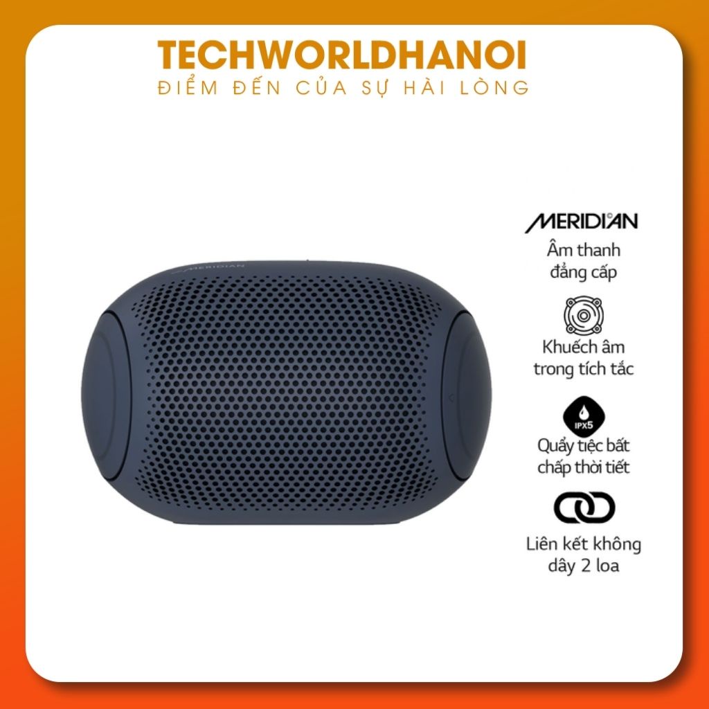 Loa Bluetooth Di Động LG Xboomgo PL2 - Hàng Chính Hãng - Màu Xanh Đen