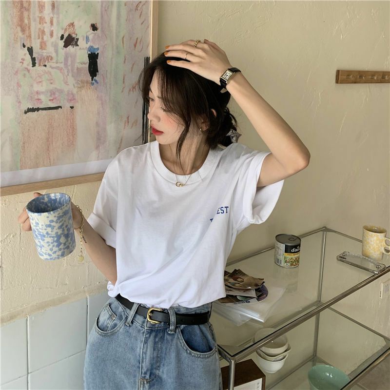 Áo Thun Tay Lỡ 100% Cotton Form Rộng Unisex Ulzzang
