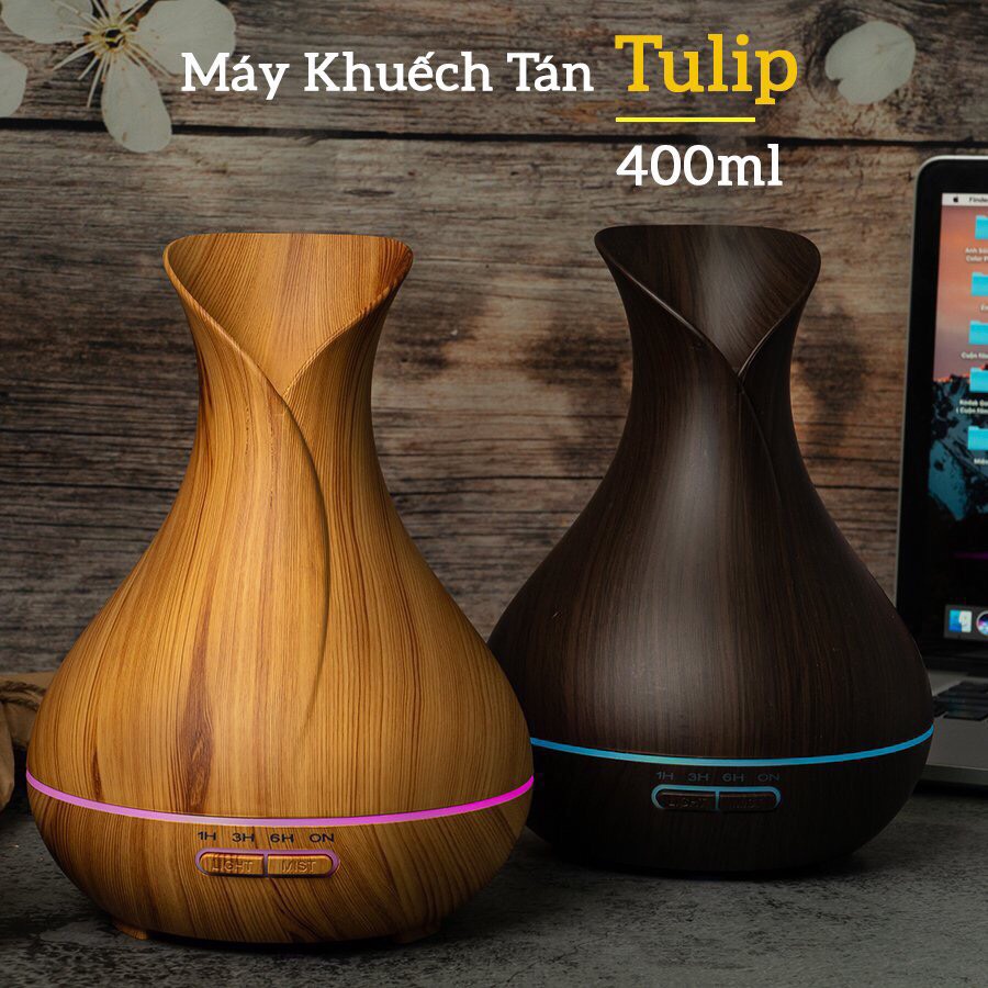 MÁY KHUYẾCH TÁN TINH DẦU HOA TULIP  | MÁY LÀM THƠM PHÒNG famimark.com