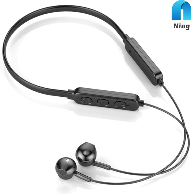 Tai Nghe Nhét Tai Không Dây Bluetooth 5.1 Giảm Tiếng Ồn Có Dây Đeo Cổ Phong Cách Thể Thao
