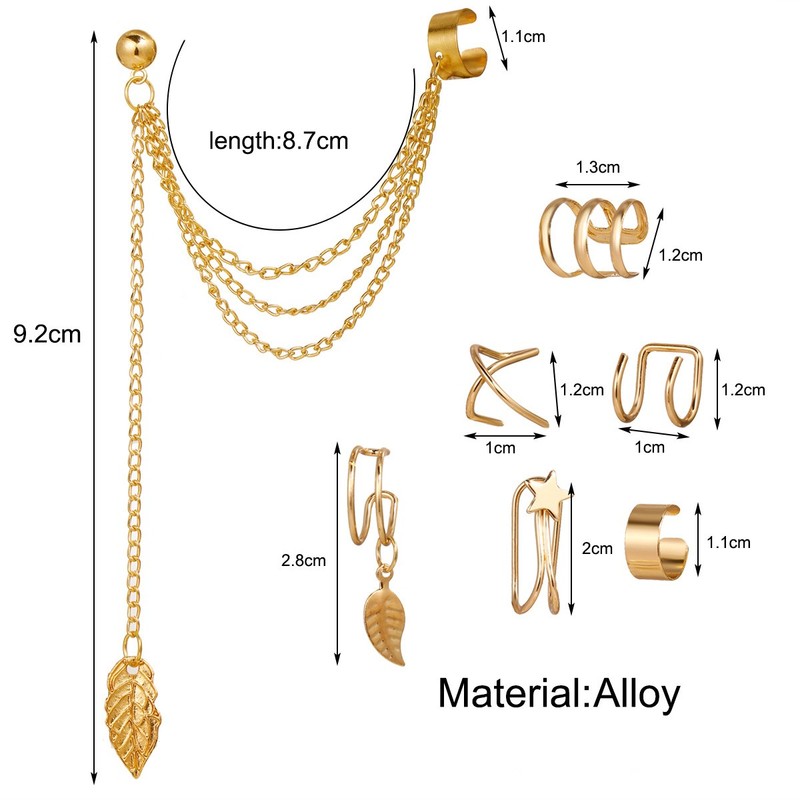 Bộ 7 Khuyên Tai Nữ Trang Tạo Hình Độc Đáo