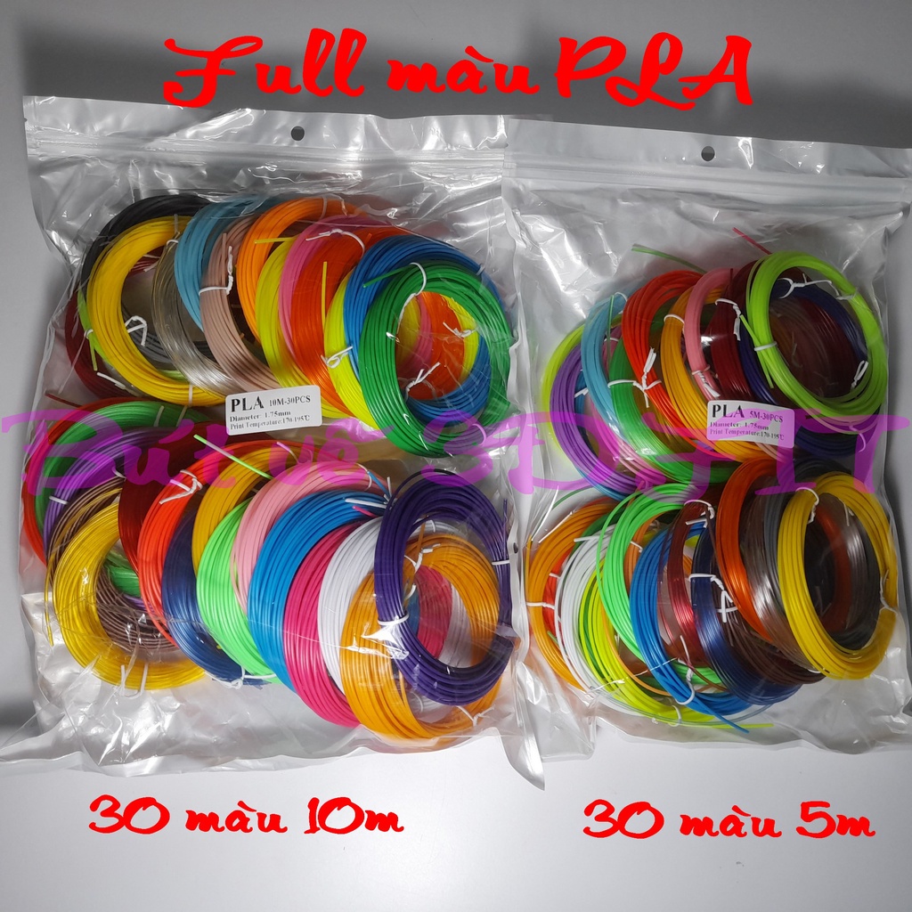 Sợi dây mực PLA cho bút vẽ 3D không mùi, 1 cuộn 10m
