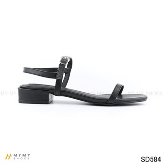 Sandal da lì quai mảnh mũi vuông gót 2p my my shoes SD584
