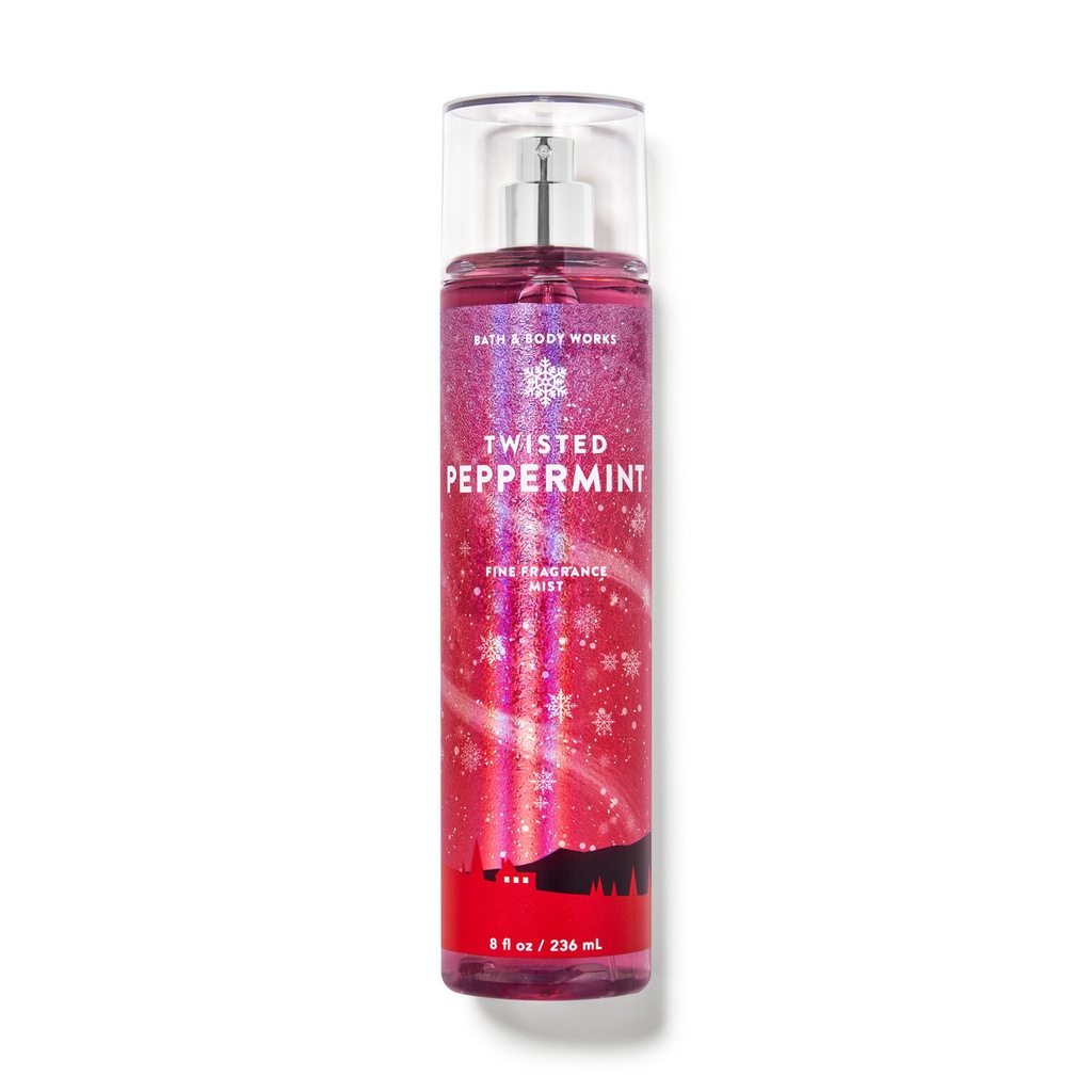 30ml) Xịt thơm toàn thân Bodymist Bath & Body Works mùi Twisted Peppermint  | Shopee Việt Nam