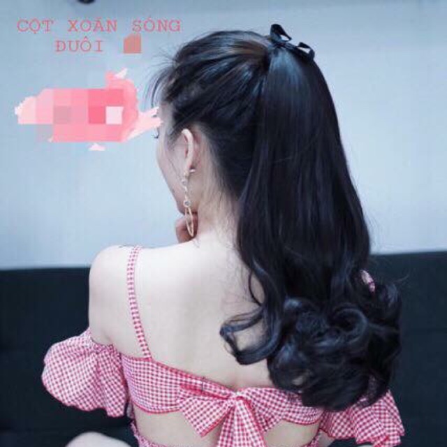 Tóc cột xoăn lửng 40cm
