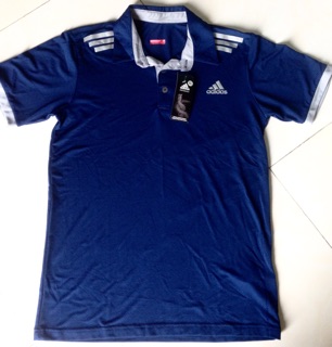 Áo thể thao xanh navy cổ bẻ