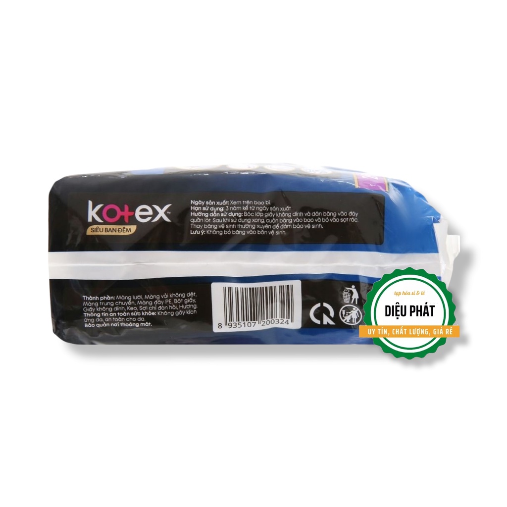 ⚡️ Băng Vệ Sinh Ban Đêm Kotex Style Chống Tràn 4 Miếng 28cm