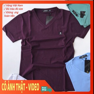 Áo phông nam 💖 Chính hãng 🌴Áo thun nam cổ tim thời trang
