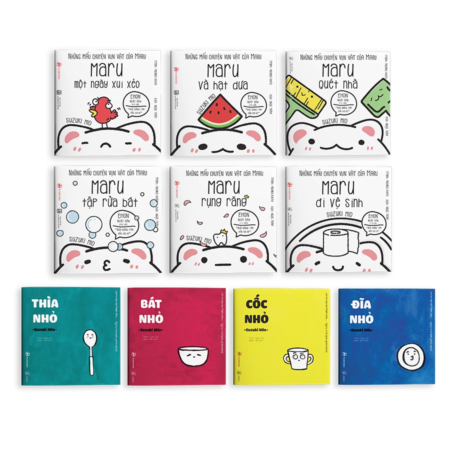 Sách - Combo 10 cuốn Đồ vật quanh bé và Maru - Ehon Nhật Bản cho bé từ 2 tuổi