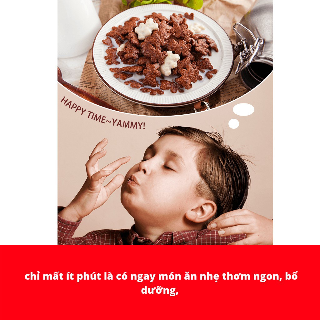Ngũ cốc socola hình Gấu Choco teddy hiệu Familia nhập khẩu Thụy Sĩ