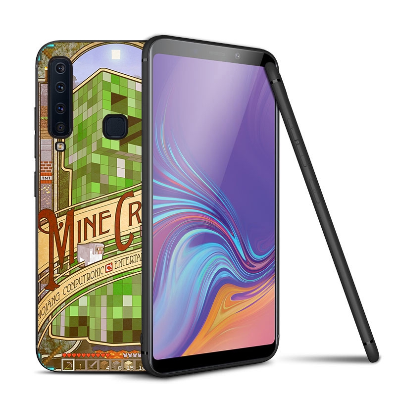 Ốp Điện Thoại Hình game Minecraft Cho Samsung Galaxy J6 A6 Plus A5 A7 A8 A9 2018 Note 8 9 10