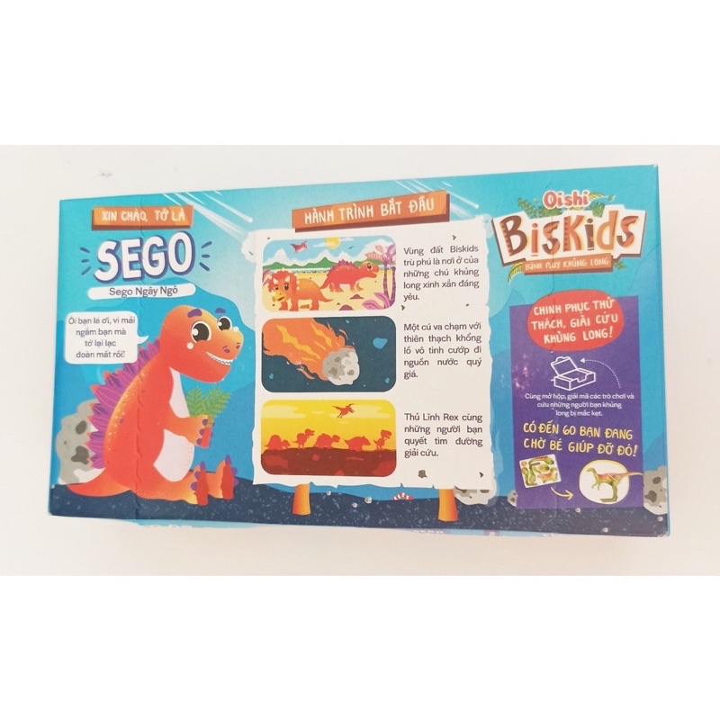 Bánh Quy Khủng Long BisKids Oishi