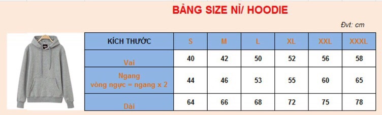 ÁO HOODIE NAM NỮ CHỮ A Mavel CÓ BIGSIZE ĐÊN HƠN 100kg