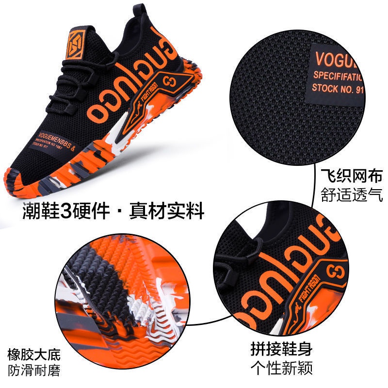 Giày Thể Thao Chạy Bộ Phối Lưới Thoáng Khí Phong Cách Hàn Quốc Thời Trang Mùa Hè Cho Nam