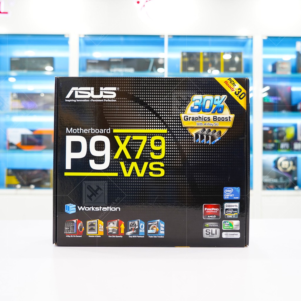 [Mã ELCLXU8 hoàn 5% xu đơn 500k]Bo Mạch Chủ MAINBOARD ASUS P9X79 WS | BigBuy360 - bigbuy360.vn