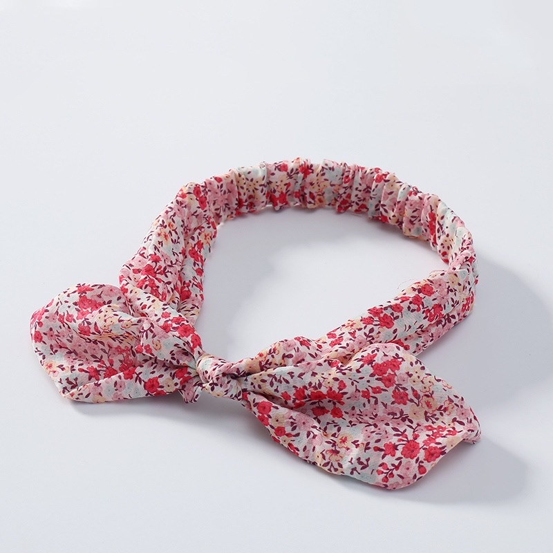 Áo liền quần và băng đô in hoa xinh xắn dễ thương cho bé gái