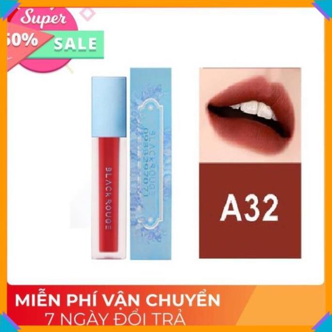 🎁NEW🎁 Son Black Rouge A32 Màu Đỏ Gạch Nâu ⚡️𝐅𝐑𝐄𝐄 𝐒𝐇𝐈𝐏⚡️ Hàng Handmade