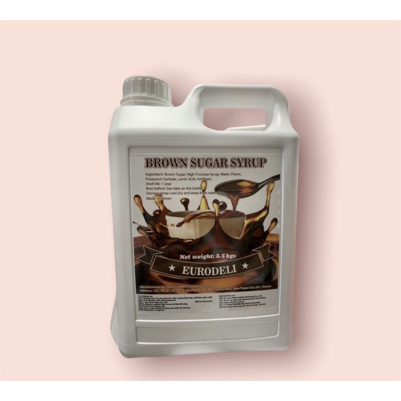 Sirô Đường Đen Eurodeli (Brown Sugar Syrup) 2,5Kg