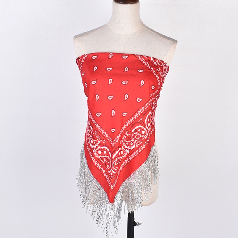 Khăn Bandanas Tua Rua Đính Đá Thời Trang