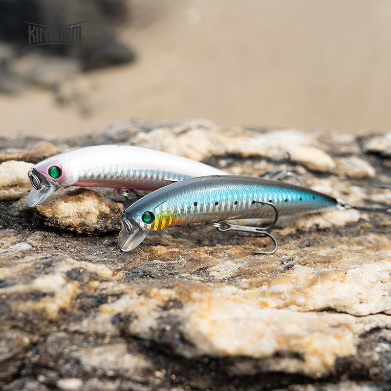 Mồi Câu Cá Kingdom Nhân Tạo Dạng Cứng Hình Cá Tuế Nổi Với Mắt Mồi 3D Dùng Để Câu Cá Chẽm 120mm 21g Mã Model 5359