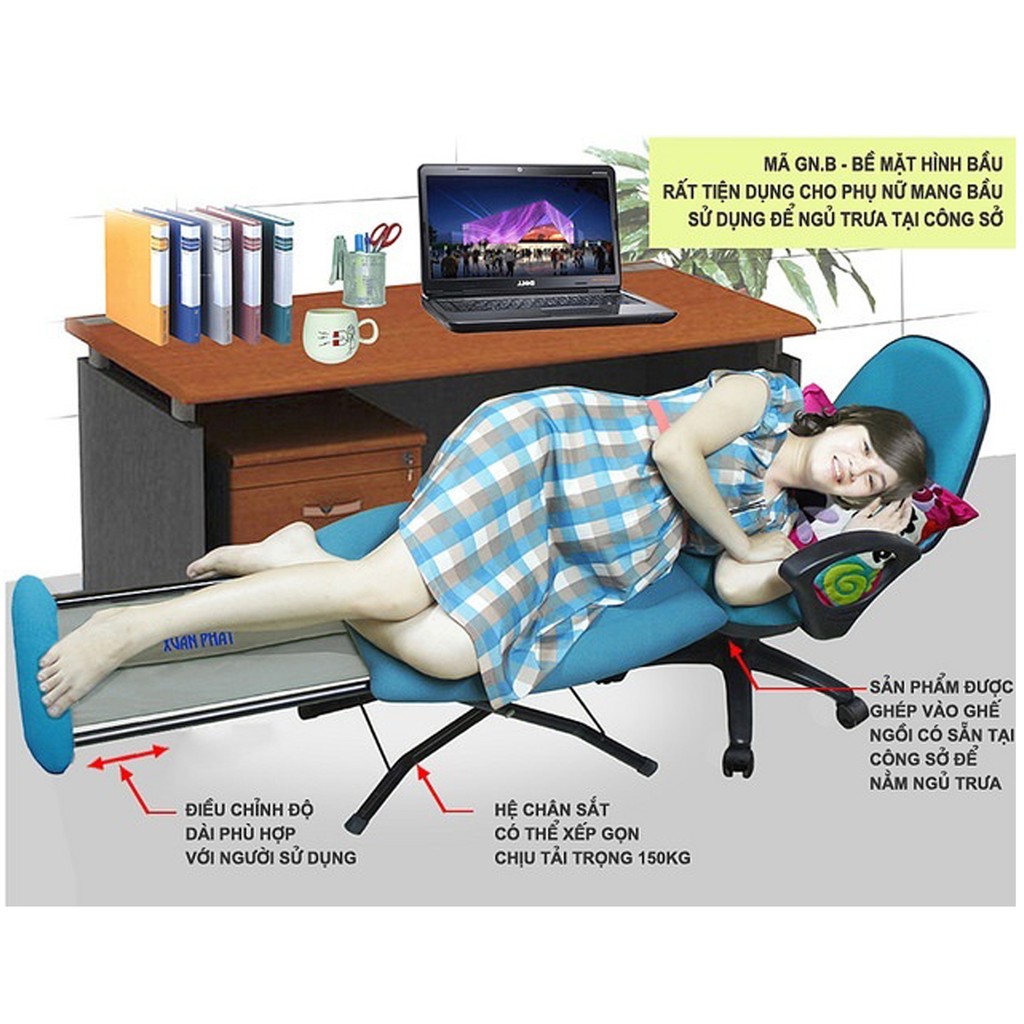 Ghế ngủ văn phòng Mã GN.B (mầu Đen) | BigBuy360 - bigbuy360.vn