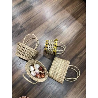 Giỏ cói mini decor Studio_FREESHIP