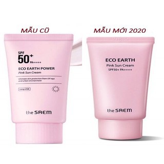 Kem Chống Nắng The Saem - Kcn The Seam Eco Earth Power Sun Cream 50g [ MẪU MỚI NHẤT ]