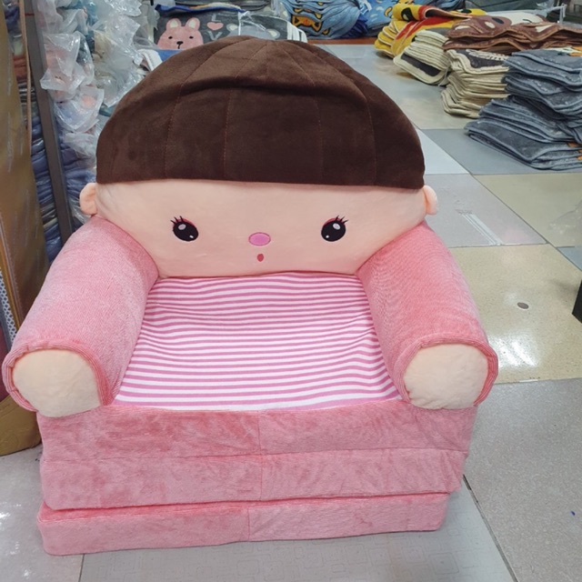 SOFA GIƯỜNG - GHẾ LƯỜI BÔNG HÌNH THÚ CHO BÉ- MARUKO HỒNG