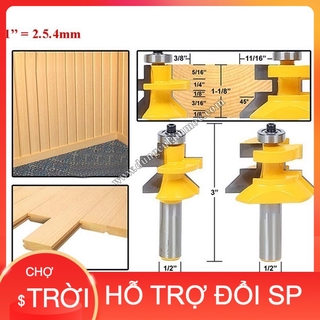 ( CAO CẤP ) [Hàng Hot] Bộ 2 mũi ghép ván sàn vàng