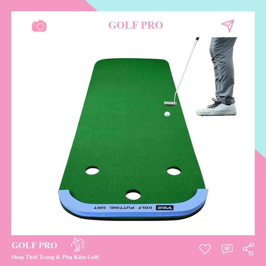 Thảm tập golf Putting Mat tại nhà hoặc ngoài trời di động nhập khẩu PGM TT001